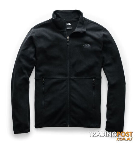 The North Face TKA Glacier FZ Mens Fleece Jacket - TNF Black/TNF Black - L -...
