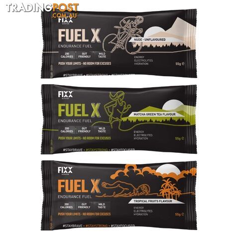 Fixx Nutrition Fuel X Endurance Fuel - 55g Sachet - FXFXBX55