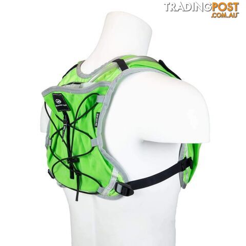 Orange Mud Gear Running Vest Pro - Lime Green w/ 1L Bladder - GVPRO-GRN-1