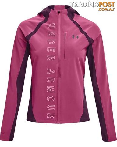Under Armour Qualifier Outrun The Storm Womens Running Jacket - Pink...