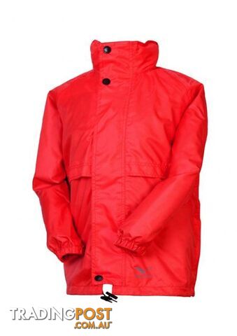 Rainbird Childrens Stowaway Waterproof Packable Rain Jacket - Red - L -...