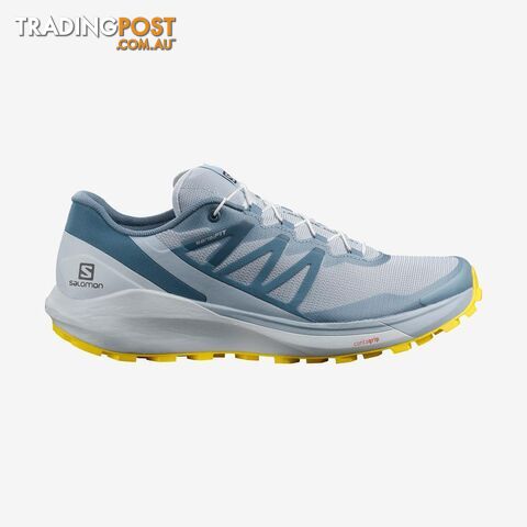 Salomon Sense Ride 4 Womens Trail Running Shoes - Arctic Ice/Kentucky Blue/Lemon...