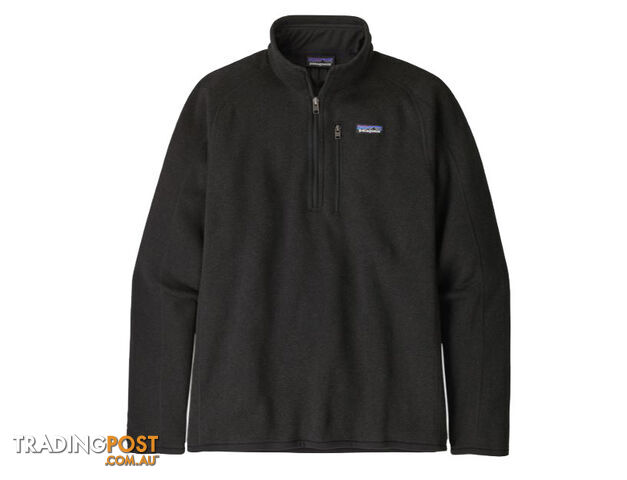 Patagonia Better Sweater 1/4 Zip Mens Fleece Jacket - Black - S - 25523-BLK-S