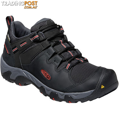 Keen Steens Mens Waterproof Hiking Shoes - Black Bossa Nova - US 13 -...