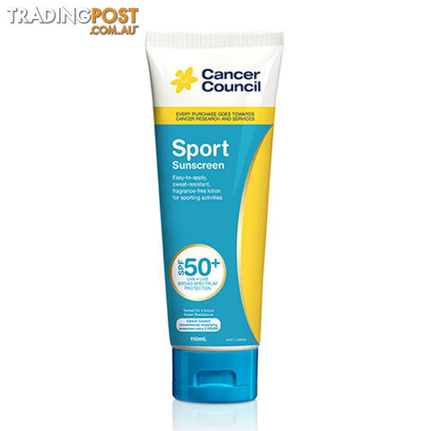 Cancer Council Sport Tube SPF 50+ Sunscreen - 110 ml - CCS-TS-110