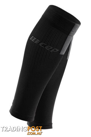 CEP 3.0 Mens Compression Calf Sleeves - Black/Dark Grey - IV - WS50VX3