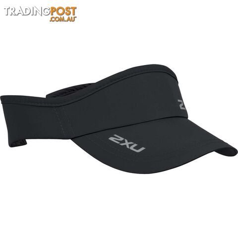 2XU Run Visor - Black/Black - UQ5686f-BLK-BLK