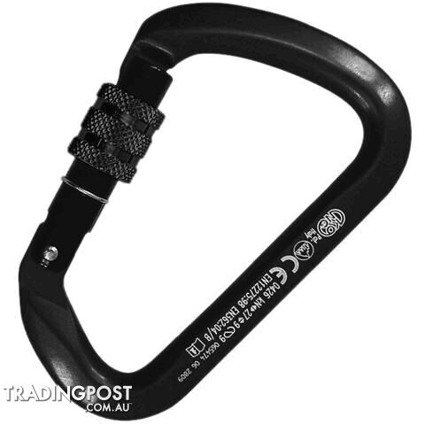 Kong 737B Big D Screw Gate - Black - kon07371