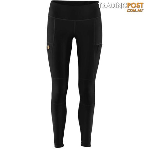 Fjallraven Abisko Trail Womens Tights - Black - L - CF89758550L