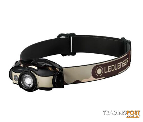Led Lenser MH4 Rechargeable 400 Lumen Headlamp - Black/Sand - ZL502152