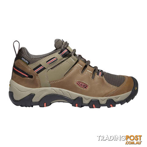 Keen Steens WP Womens Waterproof Hiking Shoes - Timberwolf Coral - US 10 -...