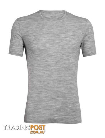 Icebreaker Merino Anatomica SS Crewe Mens T-Shirt - Metro Heather - XL -...