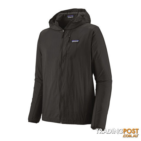 Patagonia Houdini Mens Lightweight Running Jacket - Black - S - 24142-BLK-S