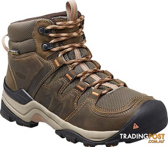 Keen Gypsum II Womens Waterproof Mid Hiking Boots - Cornstock Gold Coral -...