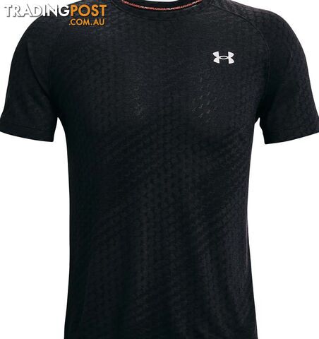 Under Armour Streaker Runclipse SS Mens Running T-Shirt - Black/Black/Reflective...