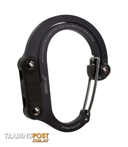 Heroclip Clip Hang Carabiner Medium - Stealth Black - HC-010-MD