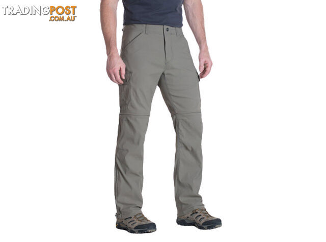 Kuhl Renegade Cargo Convertible Mens Hiking Pants - 30L - Khaki - 34 -...