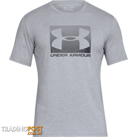 Under Armour Boxed Sportstyle Mens S/S T-Shirt - Grey - XL - 1329581-035-XL