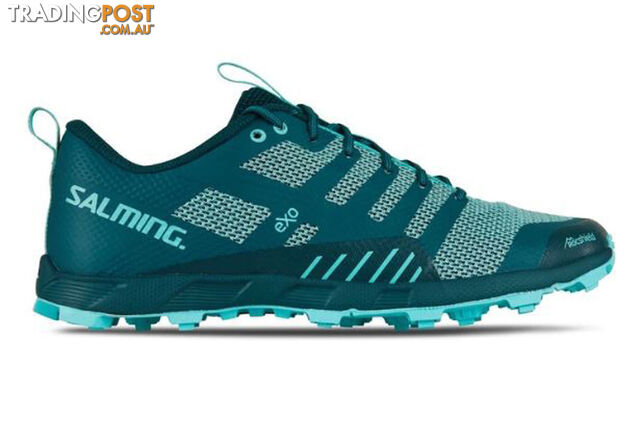 Salming OT Comp Womens Trail Running Shoes - Deep Teal/Aruba Blue - US8.0 -...