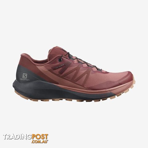 Salomon Sense Ride 4 Womens Trail Running Shoes - Brick Dust/India Ink/Sirocco -...