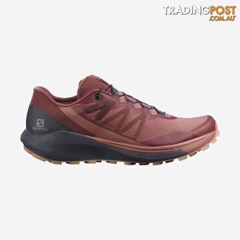 Salomon Sense Ride 4 Womens Trail Running Shoes - Brick Dust/India Ink/Sirocco -...