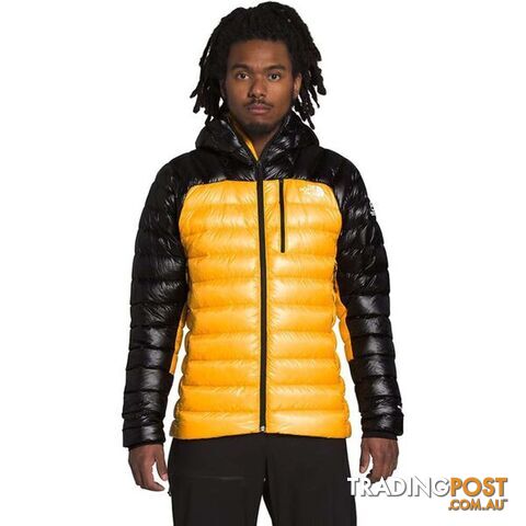 The North Face Summit Down Mens Insulated Hoodie - Summit Gold/TNF Black - S - NF0A4P6CZU3-R0S