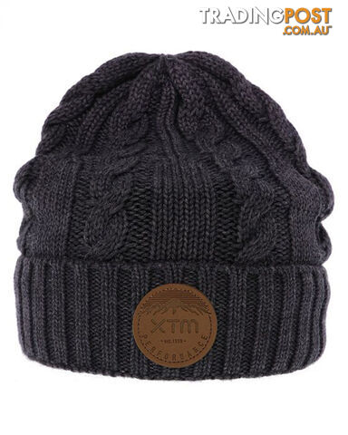 XTM Fall Line Merino Wool Beanie - Dark Grey Marle - MU032-DGY