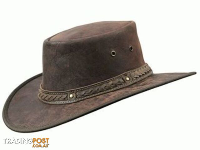 BARMAH SQUASHY ROO CRACKLE LEATHER HAT [Hat Size:Small] - 1018CR3S