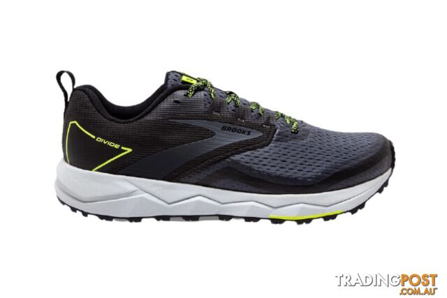 Brooks Divide 2 Mens Trail Running Shoes - Black/Ebony/Nightlife - 10US - 1103551D-029-10