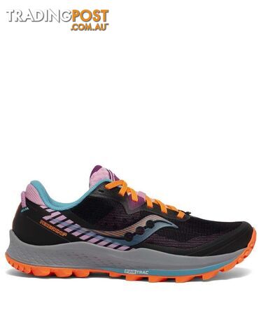 Saucony Peregrine 11 Womens Trail Running Shoes - Future Black - 6.5 -...