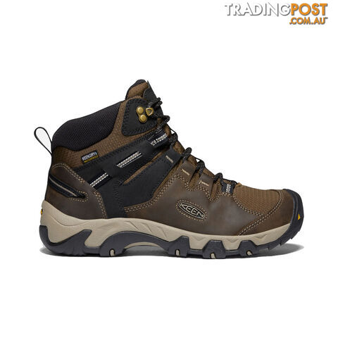 Keen Steens Leather WP Mens Waterproof Hiking Boots - Canteen Black - US 13 -...