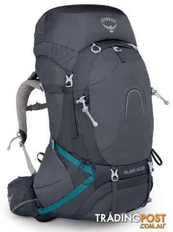Osprey Aura AG 65L Womens Hiking Backpack - Vestal Grey-S - OSP0717-VestalGre-S