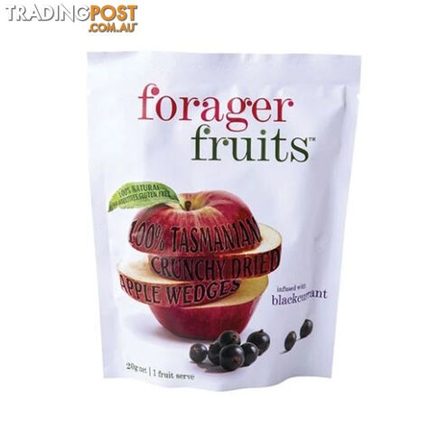 Forager Fruits - Freeze Dried Blackcurrant Infused Apple Wedges - FFBA20