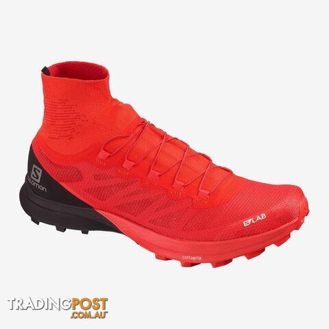 Salomon SLab Sense 8 SG Trail Running Shoes - Racing Red/Black/White - 085US -...