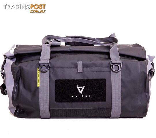 Volare Waterproof 40L Adventure Duffel Bag - Black - VWDFBLK-40