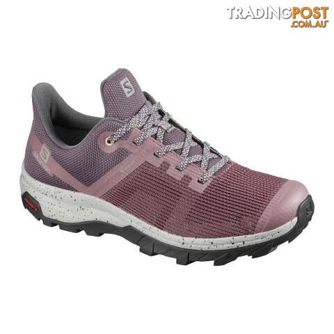 Salomon Outline Prism GTX Womens Hiking Shoes - Flint/Ebony/Tropical Peach - 7US...