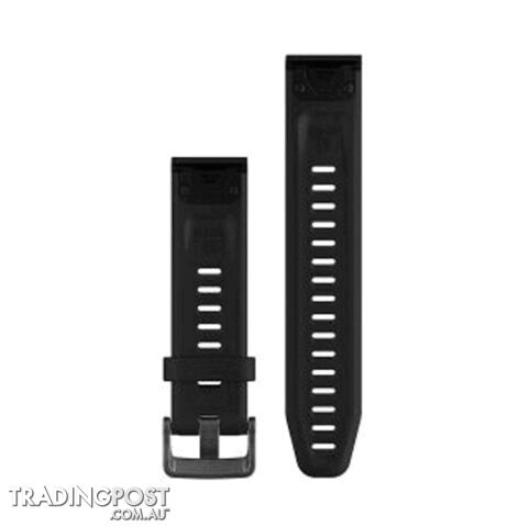 Garmin QuickFit 20 Watch Bands - Black Silicone - 10-12739-00 - photo 2 of 2
