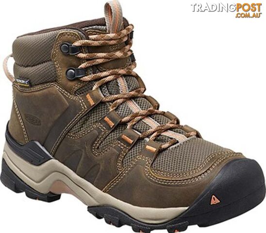 Keen Gypsum II Womens Mid Waterproof Hiking Boots - Cornstock Gold Coral [Shoe...