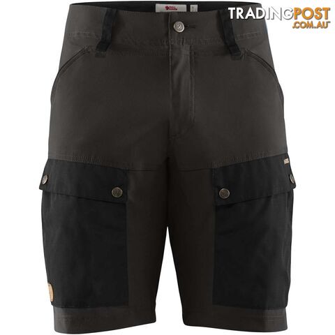 Fjallraven Keb Mens Shorts - Black-Stone Grey - 46 - CF80809550-01846