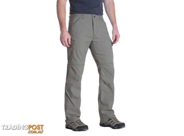 Kuhl Renegade Cargo Convertible Mens Hiking Pants - 30L - Khaki - 33 -...