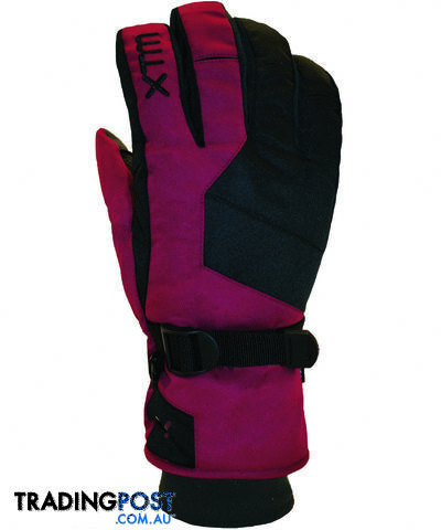 XTM Les Triomphe Ladies Snow Glove - Burgundy - L - BL009-BUR-L