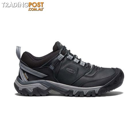 Keen Ridge Flex WP Mens Hiking Shoes - Black Magnet - 8 - 1024916-8