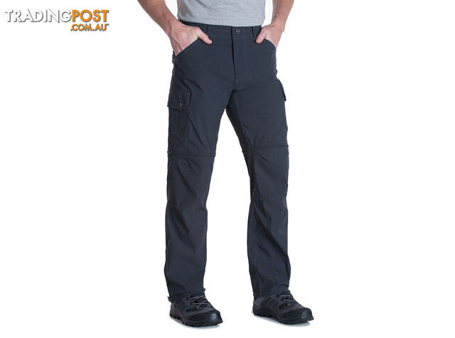 KUHL Renegade Cargo Convertible Mens Pant - 32L - Koal - 34 - KUH00093-Koal-34