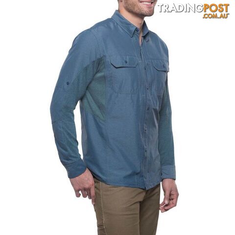 KUHL Airspeed Long Sleeve Mens Hiking Shirt Mens - Pirate Blu - XXL - KUH00026-Pirate-XXL - photo 2 of 2