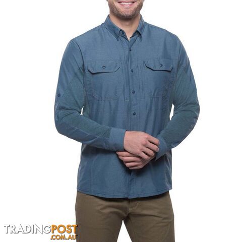 KUHL Airspeed Long Sleeve Mens Hiking Shirt Mens - Pirate Blu - XXL -...