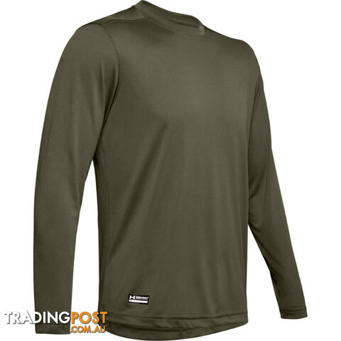 Under Armour Tactical Tech Mens L/S T-Shirt - Green - XL - 1248196-390-XL
