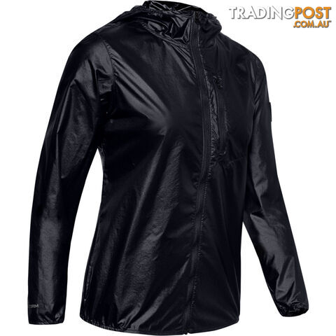 Under Armour OD Impasse Wind Womens Running Jacket - Black - XL -...
