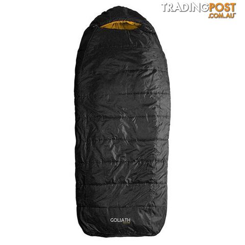 Caribee Goliath Mega Jumbo -10 Synthetic Sleeping Bag - Black - 5451-GOLIATH