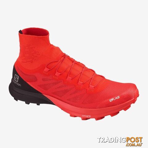 Salomon SLab Sense 8 SG Trail Running Shoes - Racing Red/Black/White - 120US -...