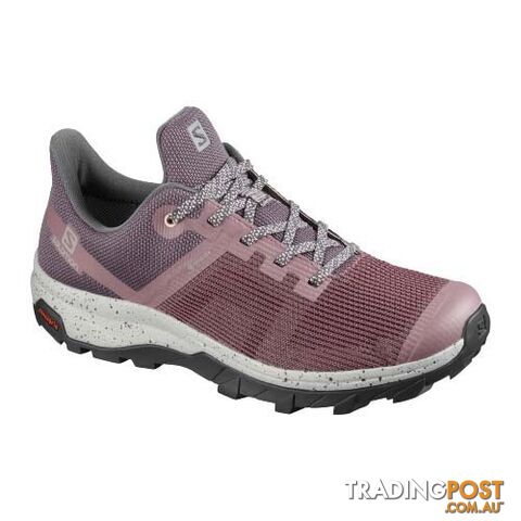 Salomon Outline Prism GTX Womens Hiking Shoes - Flint/Ebony/Tropical Peach -...